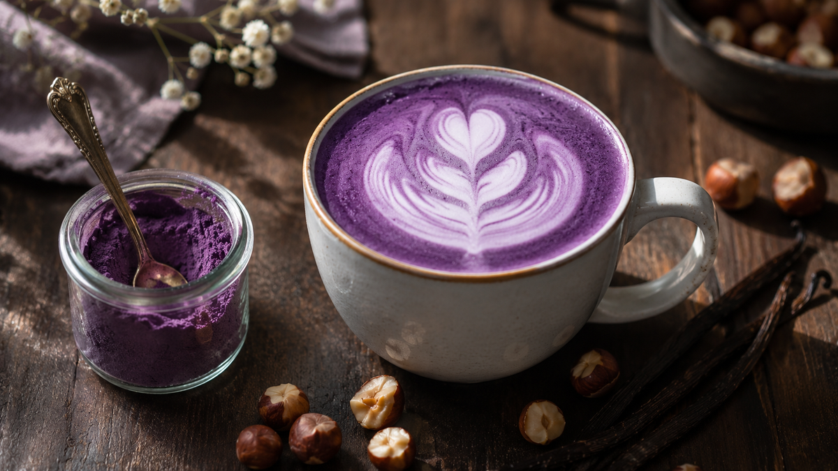 Ube latte avis